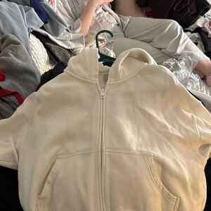 TNA Cream Zip-Up Hoodie